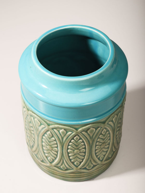Aqua Green Ceramic Jar