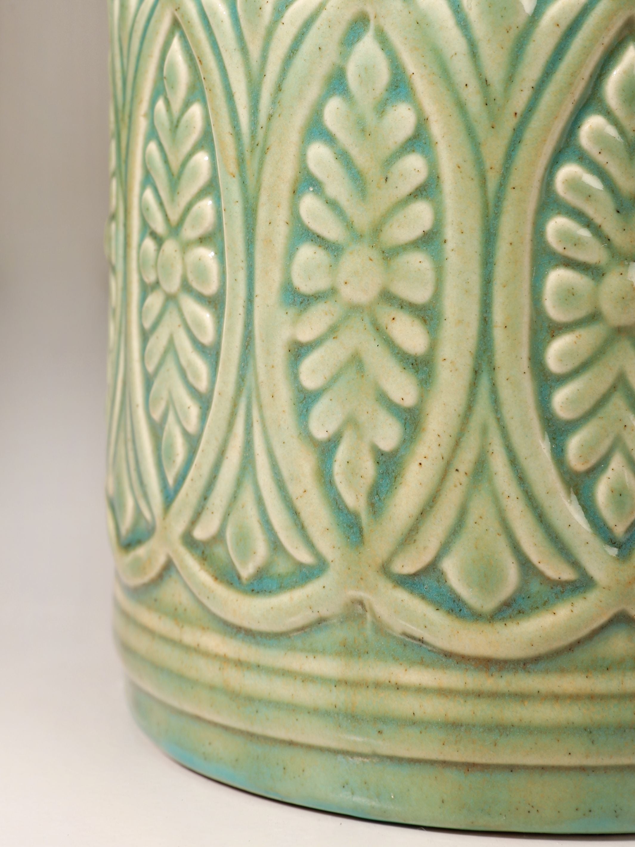 Aqua Green Ceramic Jar