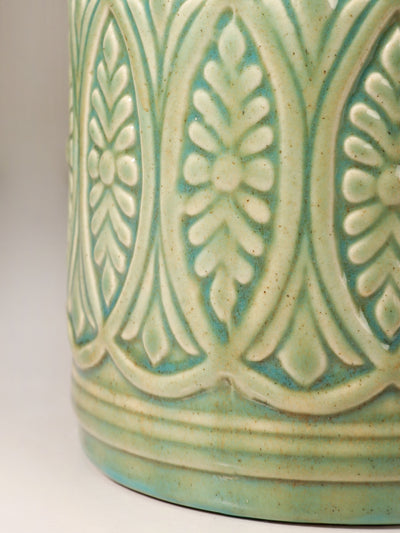 Aqua Green Ceramic Jar