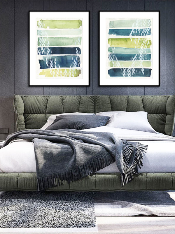Wall Prints - Aqua Streak II