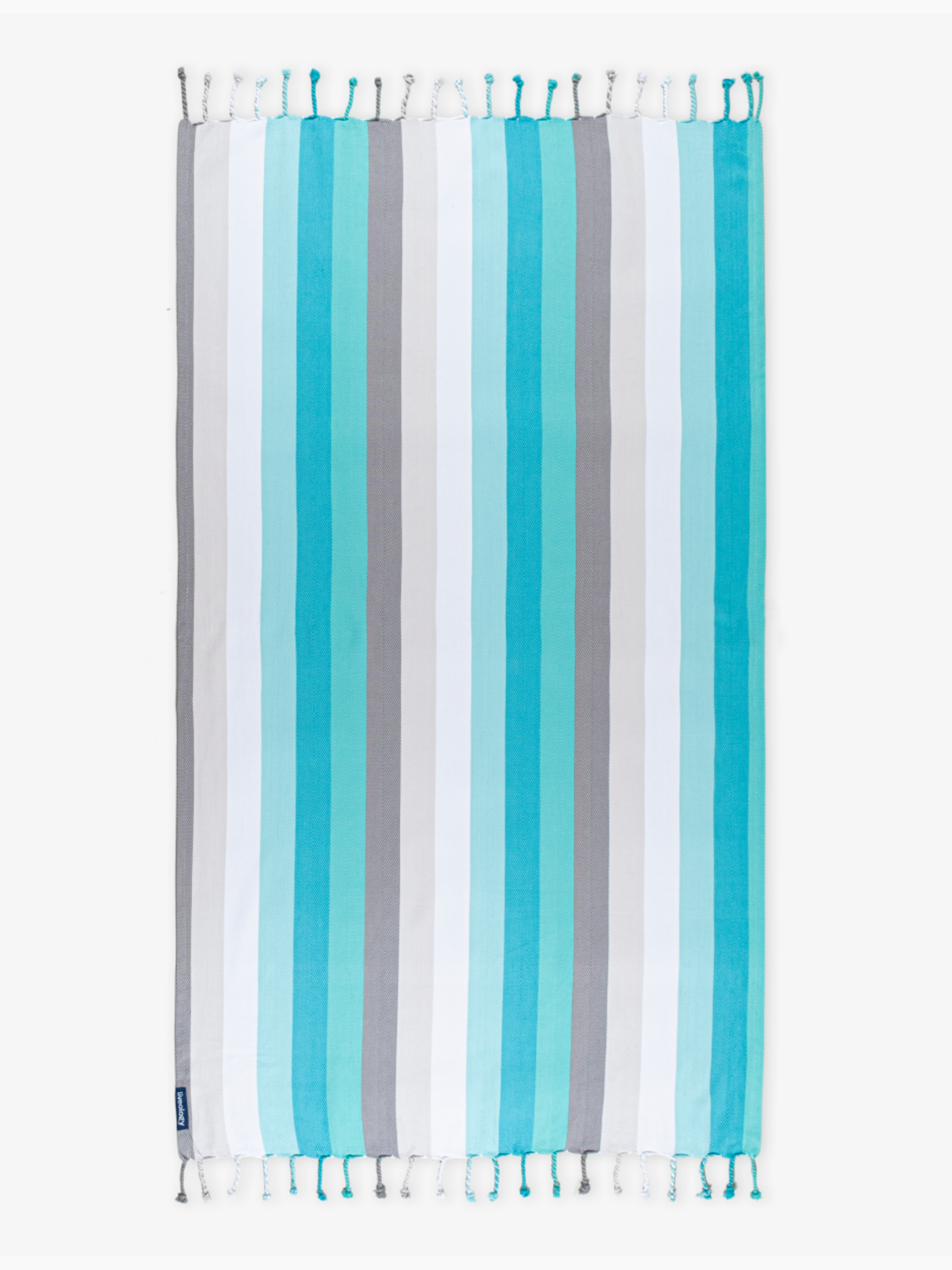Aquamarine Woven Beach Towel