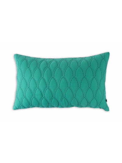 Archway Quilted Cushion Cover Sea Green