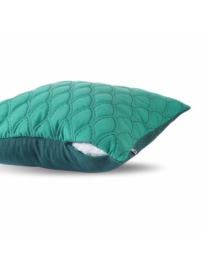 Archway Quilted Cushion Cover Sea Green