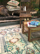 Arev Embroidered Cotton Rug