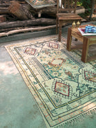 Arev Embroidered Cotton Rug