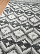 Argyle Block Print Cotton Rug