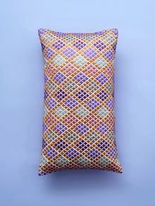 Cushion Cover - Argyle Embroidered