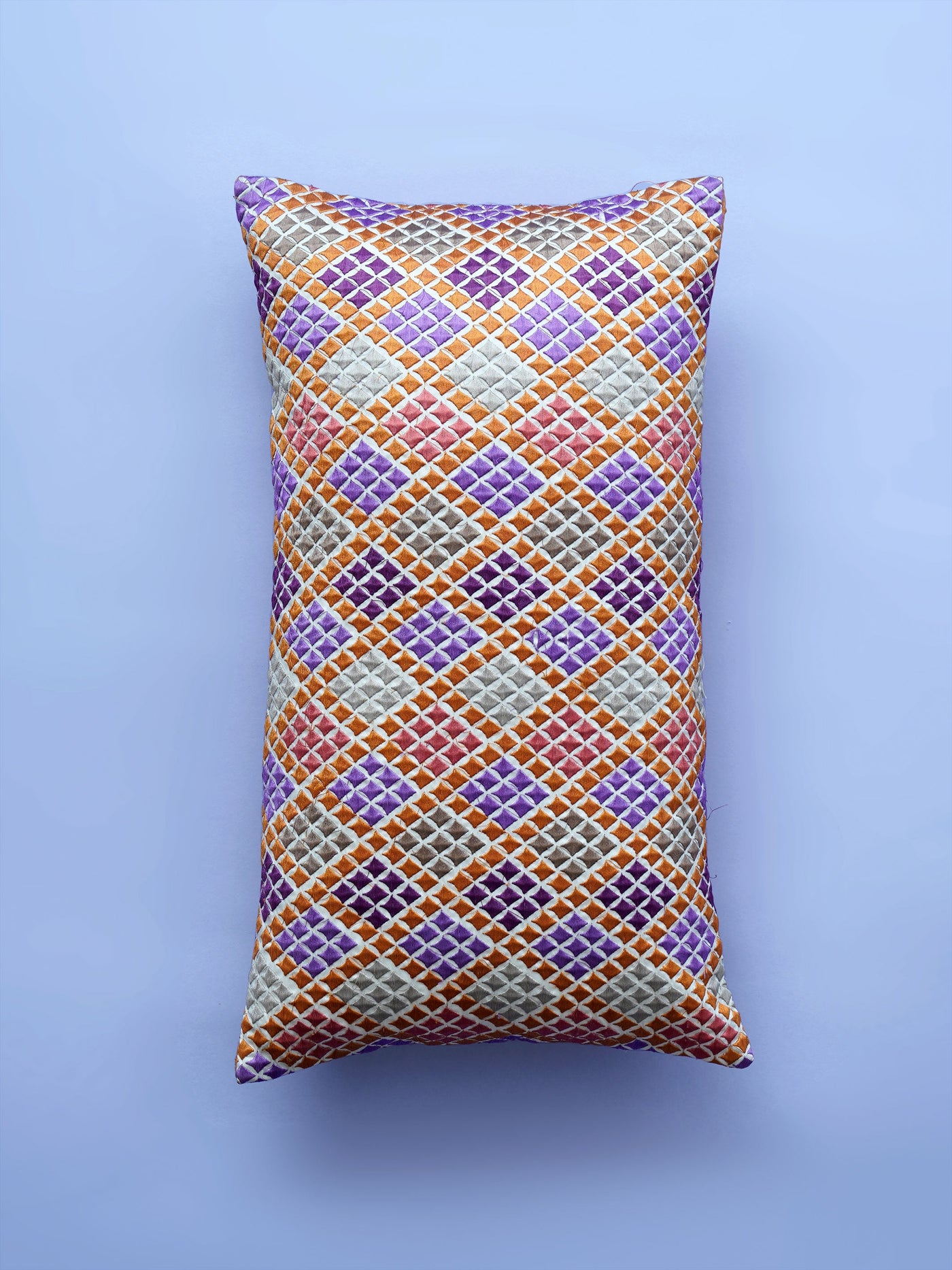 Argyle Embroidered Cushion