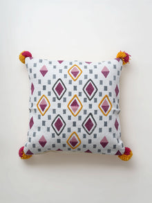 Cushion Cover - Argyle Hand Block Print Woven
