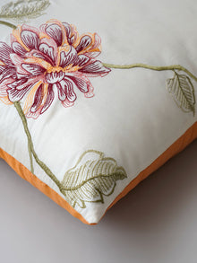 Cushion Cover - Autumn Bloom Embroidered