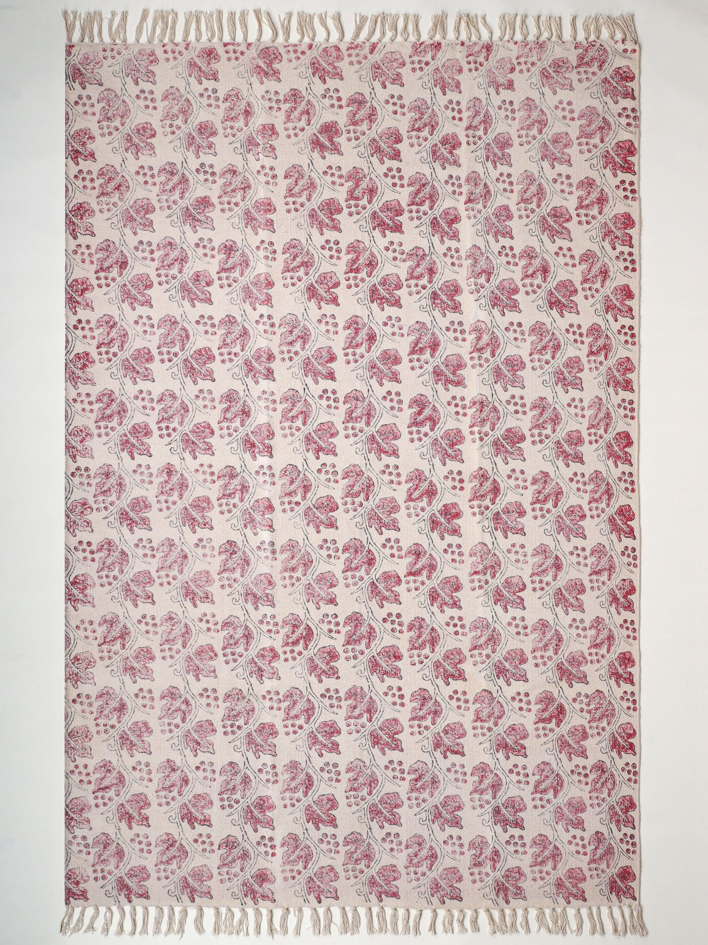 Autumn Foliole Rug Red