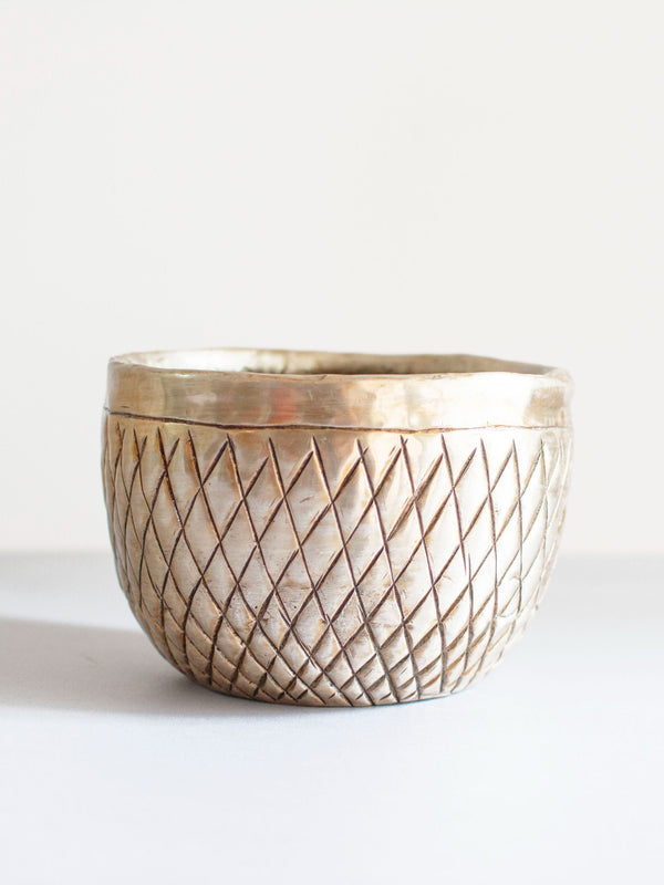Azita Vintage Silver Hand-crafted Succulent Planter