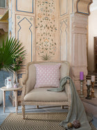 Cushion Cover - Baadam Butta Pink