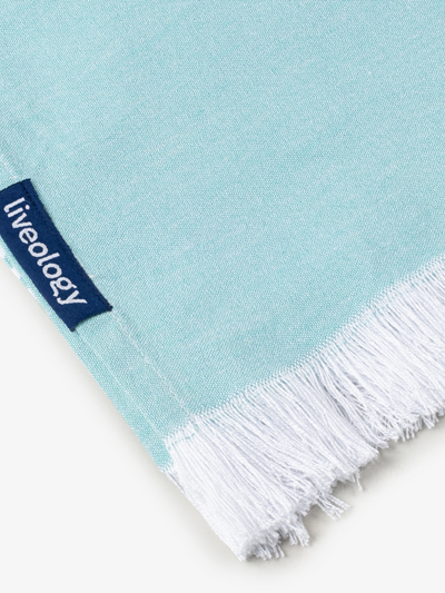 Bali Green Woven Beach Towel