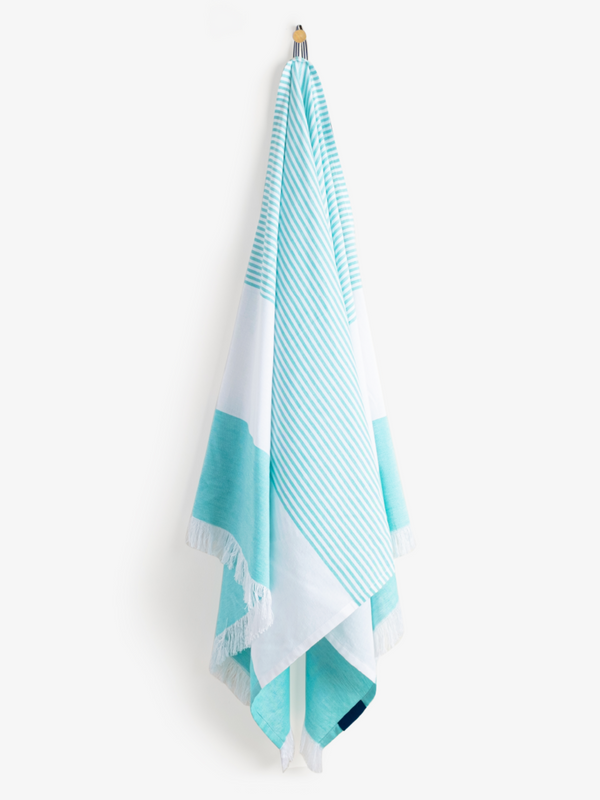 Bali Green Woven Beach Towel