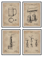 Wall Prints - Bar Series - Bar Essentials Set of 4