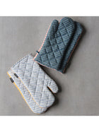 Basik Pop Mitten Blue & Yellow