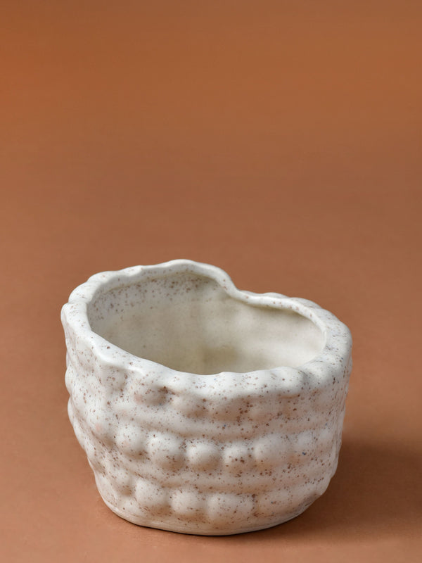 Beaded Angled Ceramic Planter
