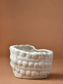 Beaded Angled Ceramic Planter