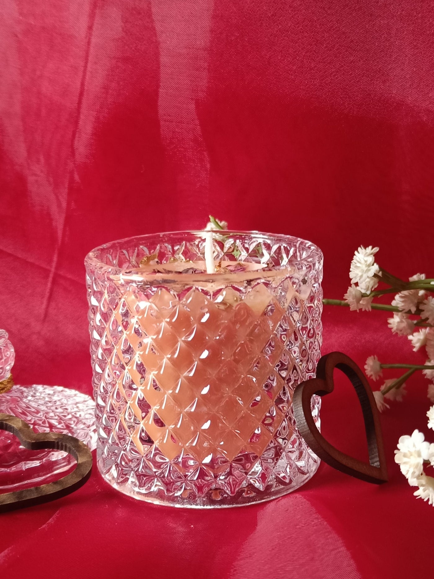 Beautiful Tango Crystal Jar with Tassle