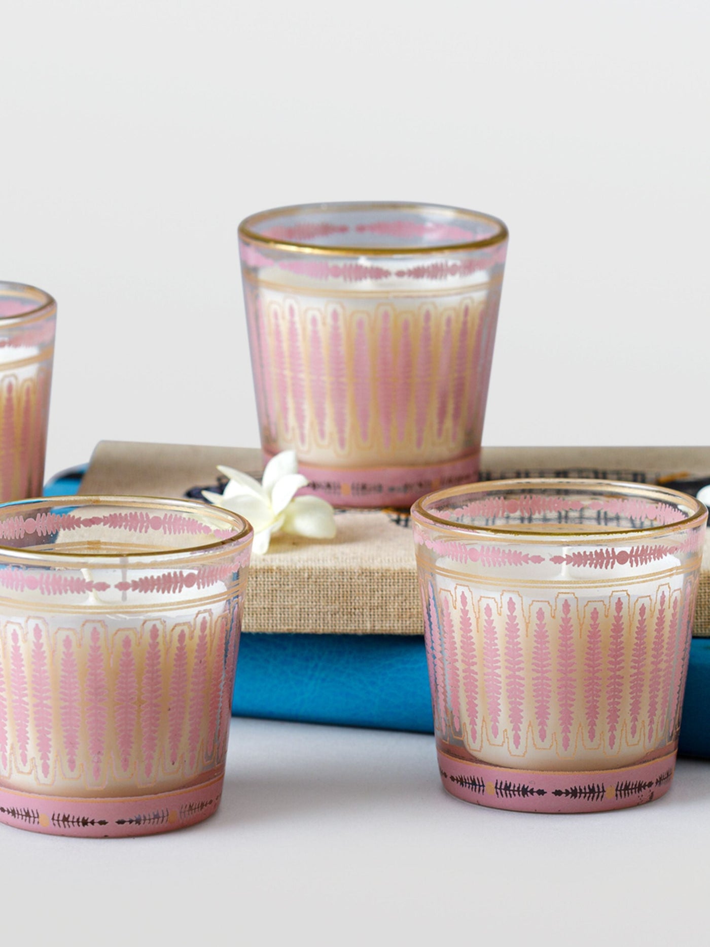 Bela Buta Lilac Candle Set Of 4