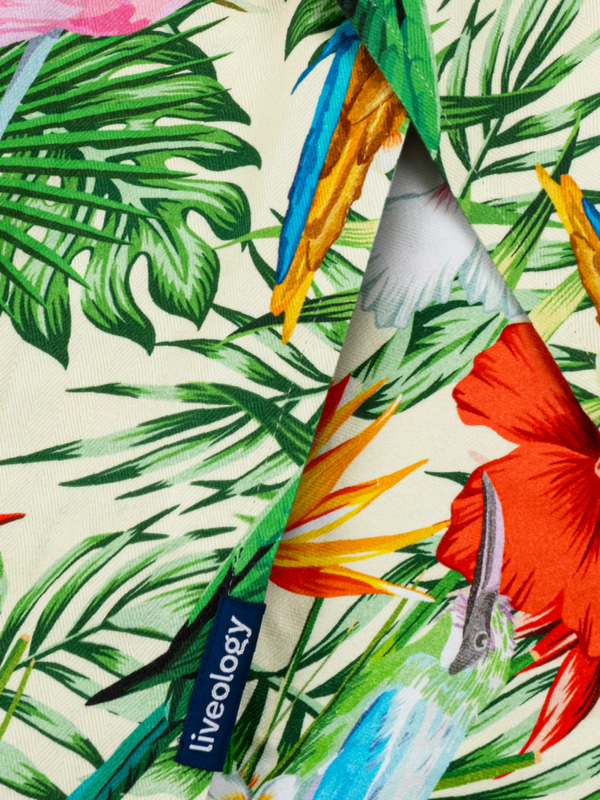 Birds Of Paradise Printed Beach Towel