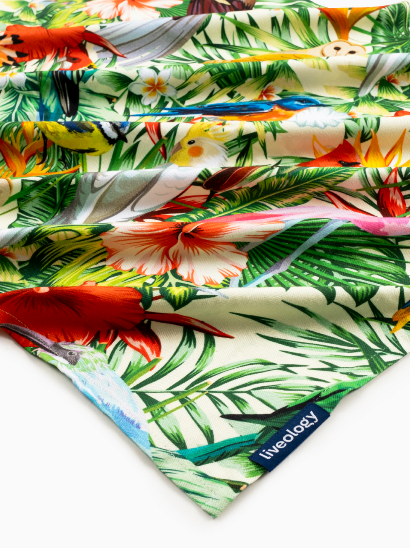 Birds Of Paradise Printed Beach Towel
