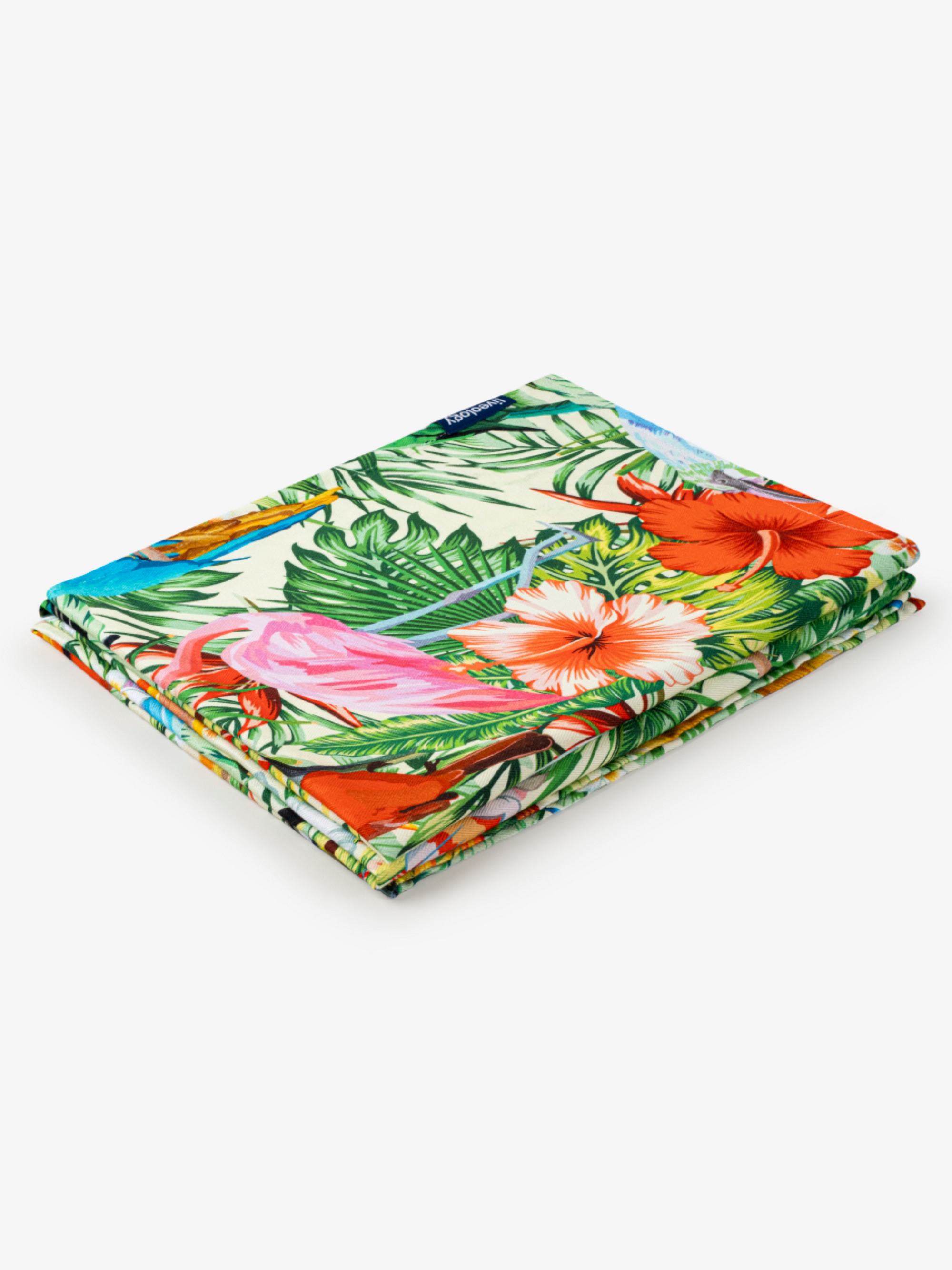 Birds Of Paradise Printed Beach Towel