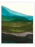 Wall Prints - Blue Hills II