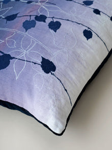 Cushion Cover - Blue Ombre Embroidered