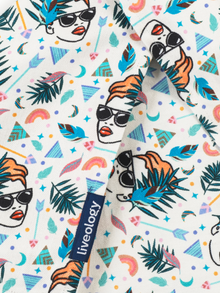 Boho Lady Printed Beach Towel