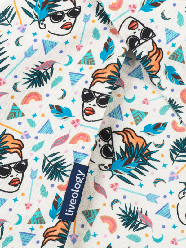 Boho Lady Printed Beach Towel