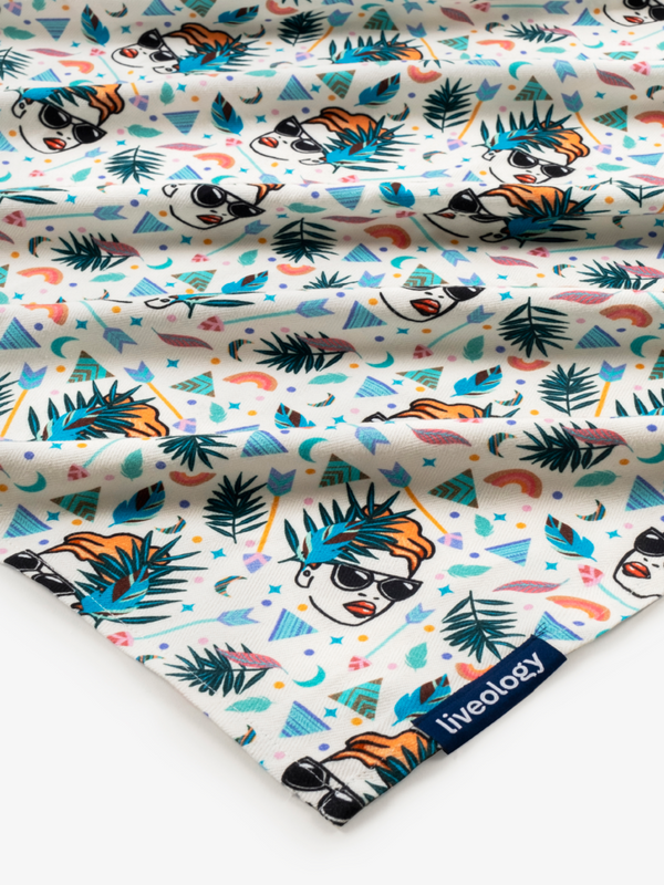 Boho Lady Printed Beach Towel