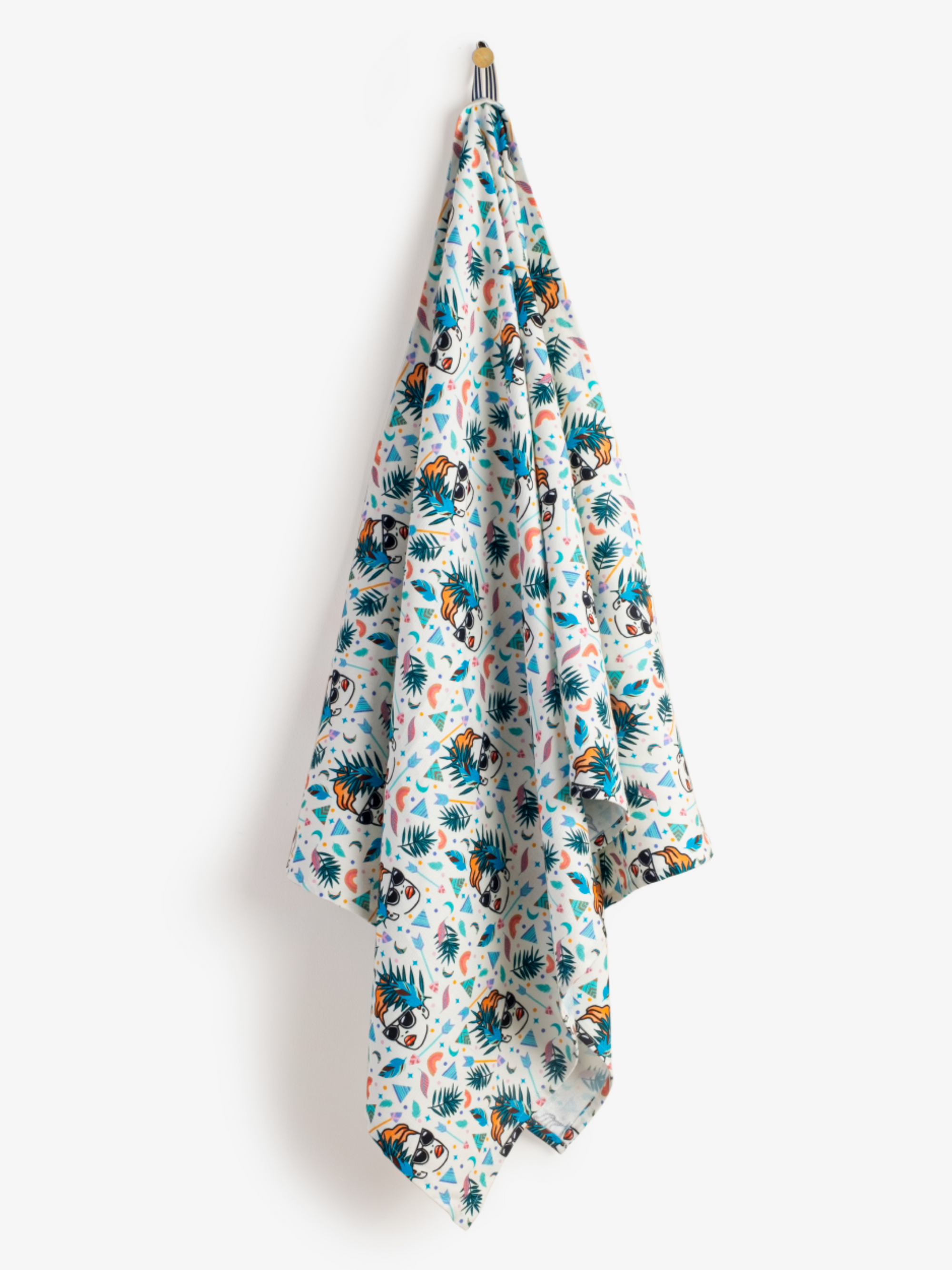Boho Lady Printed Beach Towel