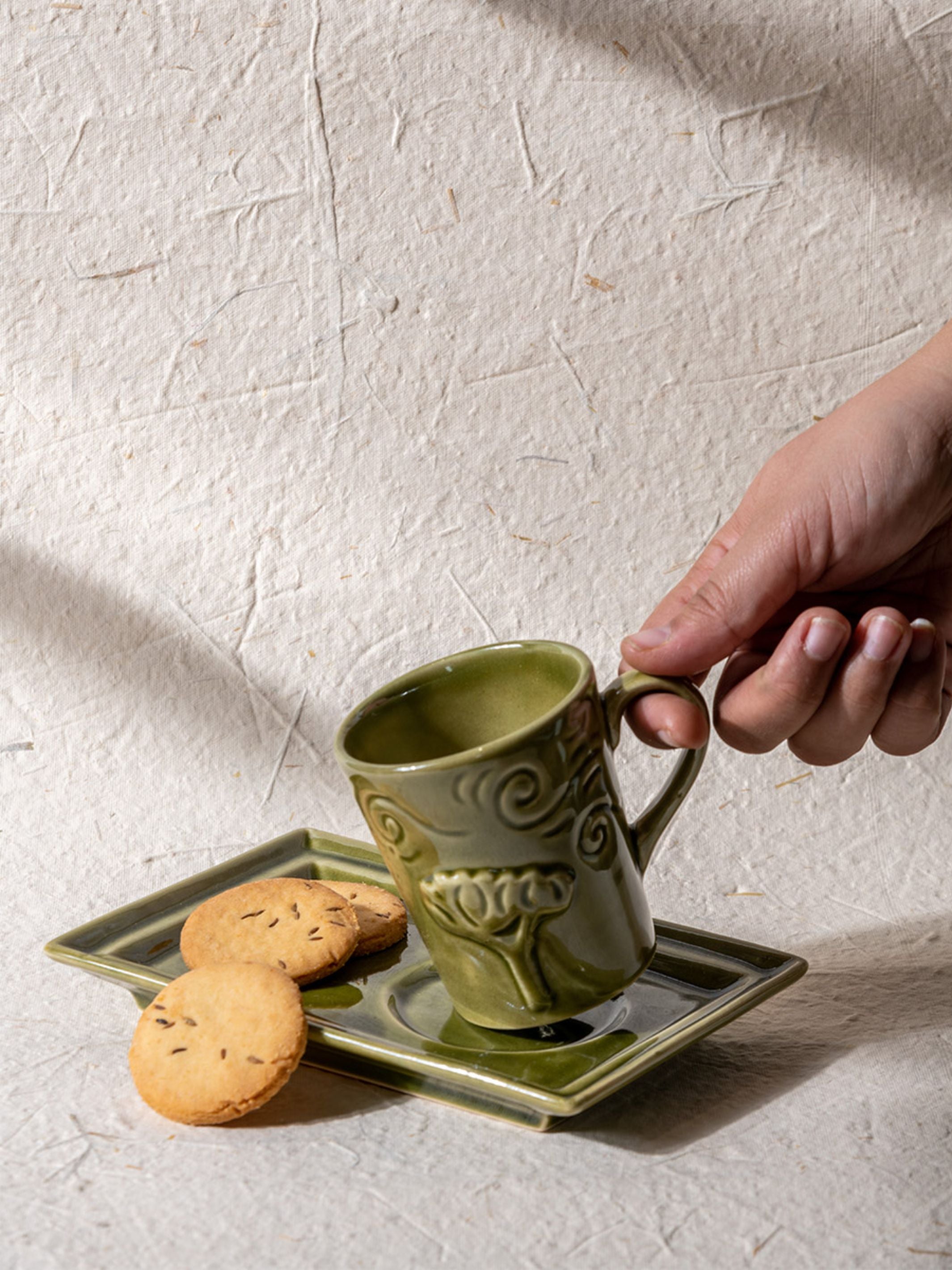 Breeze Tea _ Coffee Set Olive