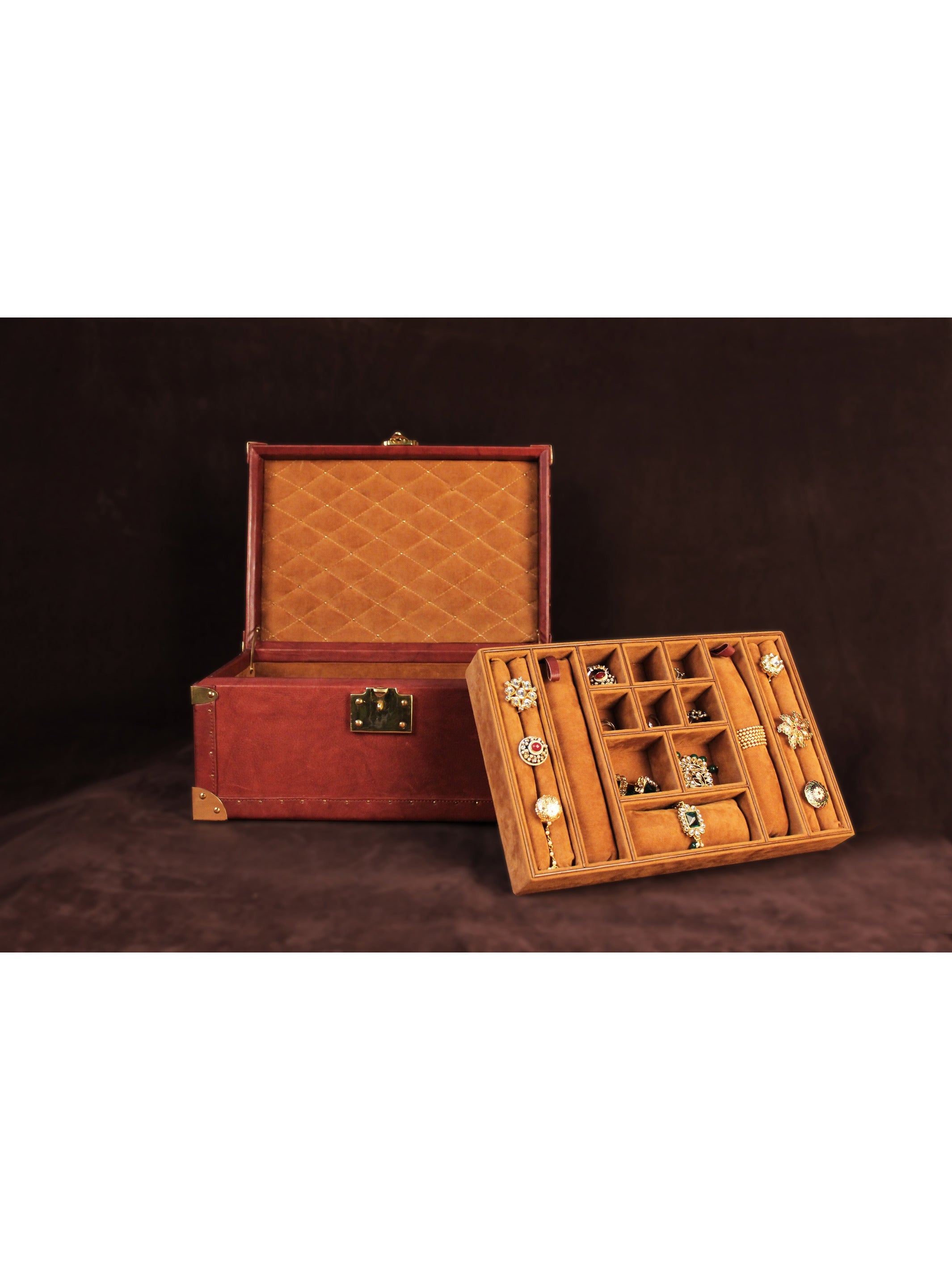 Brown Glory Jewellery Trunk