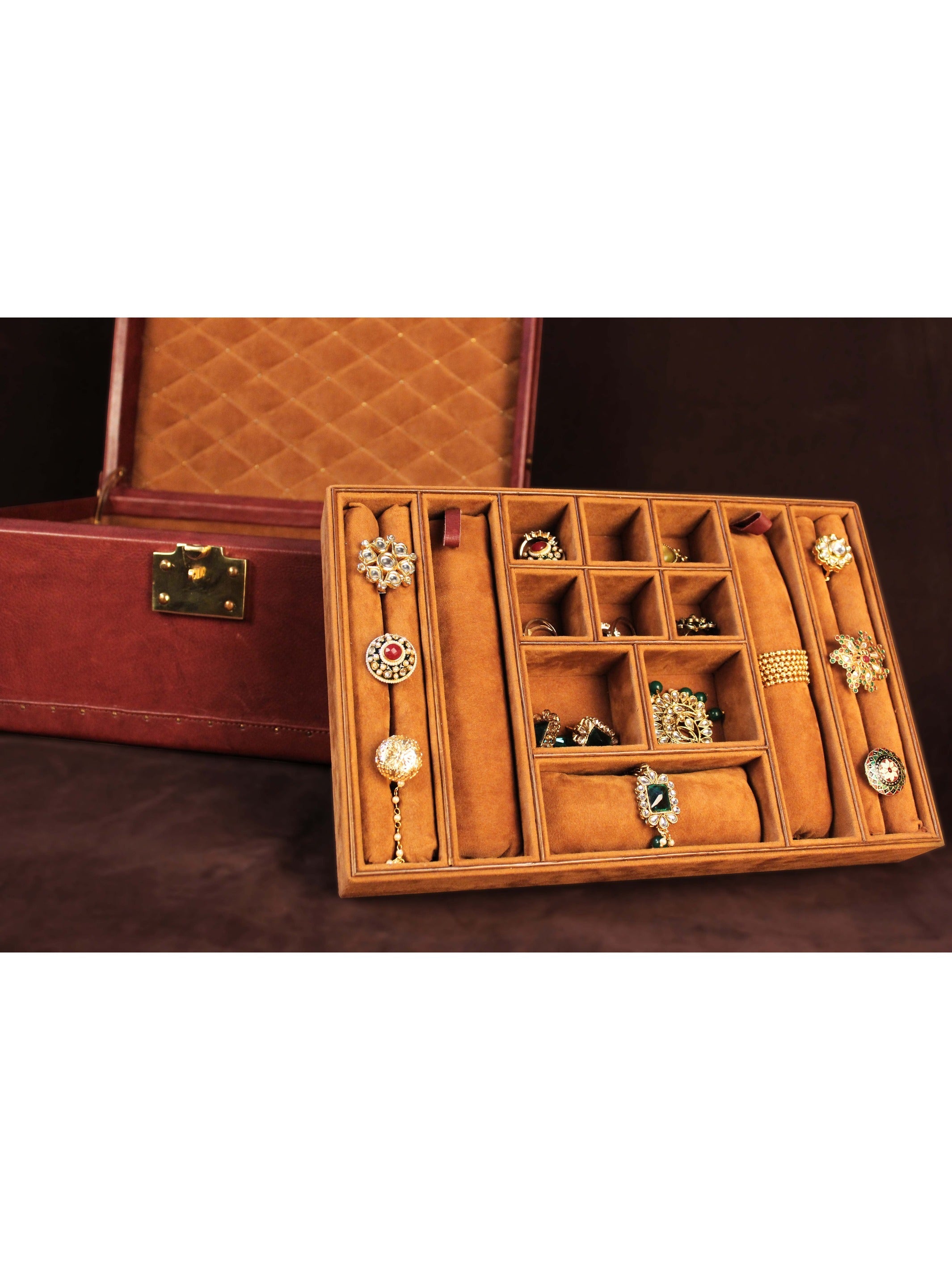 Brown Glory Jewellery Trunk