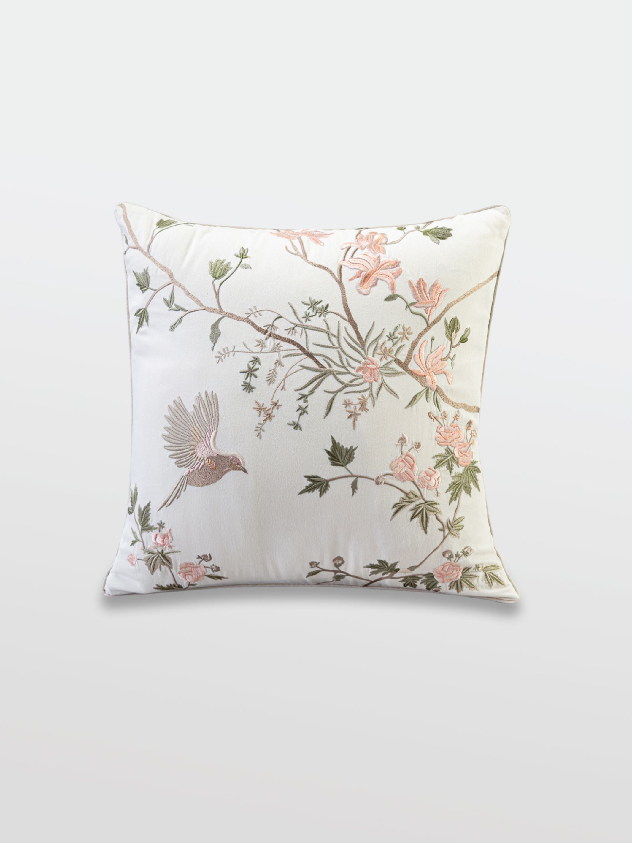 Cushion Cover - Bulbul Dali Ivory