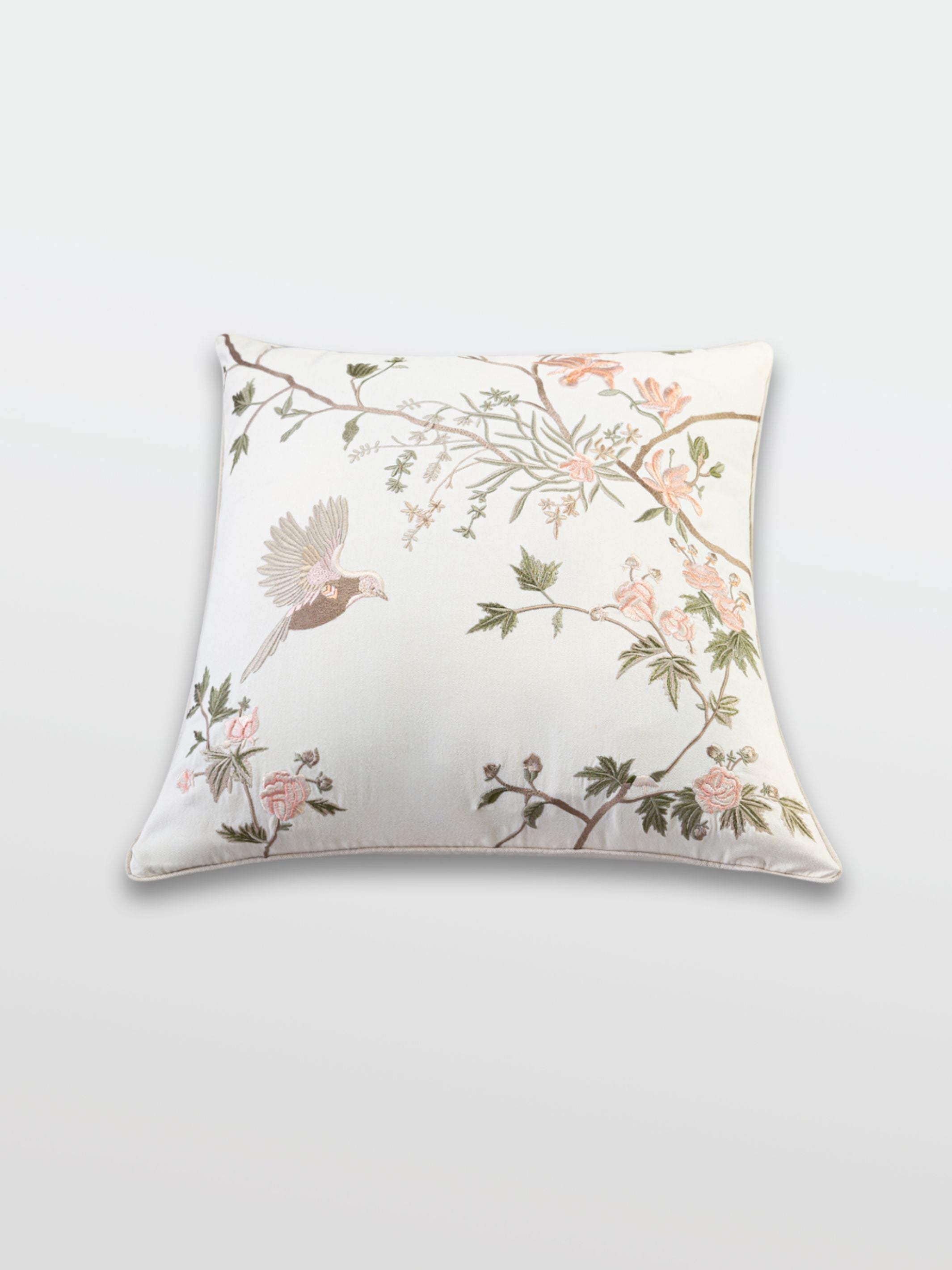 Cushion Cover - Bulbul Dali Ivory