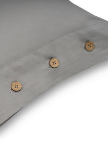 Bedsheet - Buttoned Modern Grey