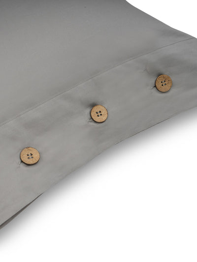 Bedsheet - Buttoned Modern Grey