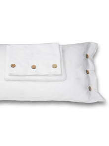 Bedsheet - Buttoned White