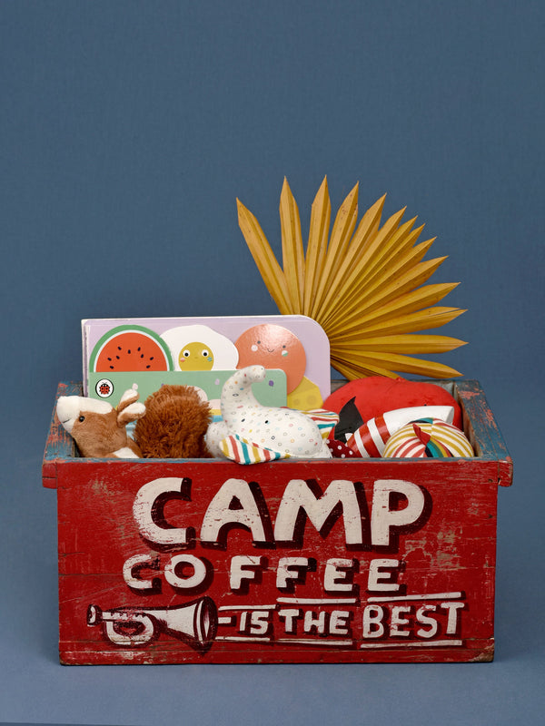 Camp Coffee Rectangular Basket