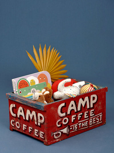 Camp Coffee Rectangular Basket