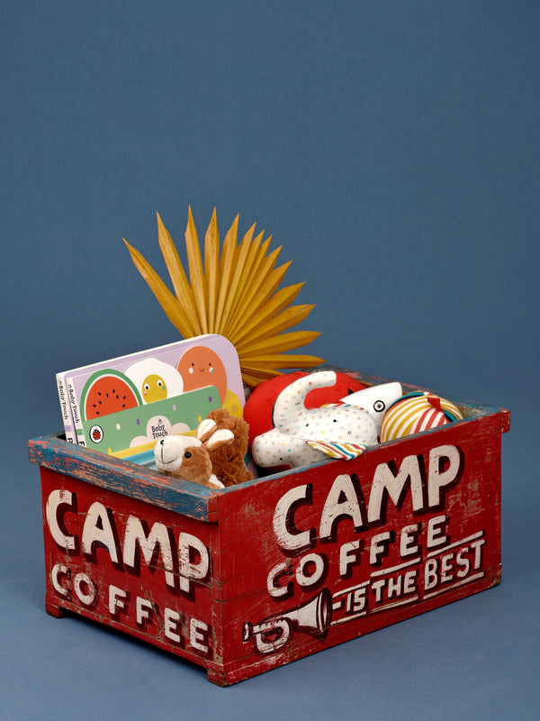 Camp Coffee Rectangular Basket