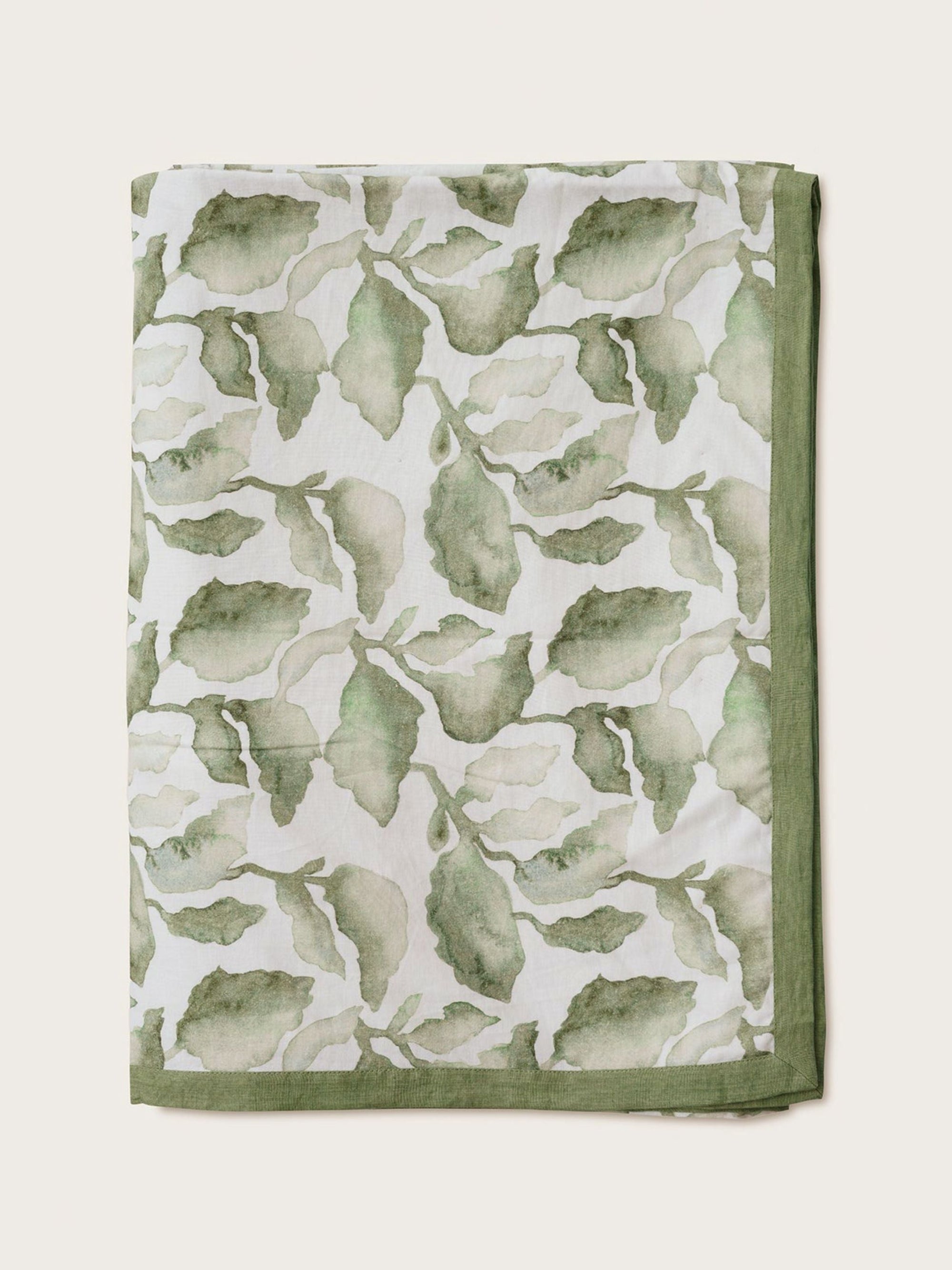 Linen Bedspread - Cascade Green