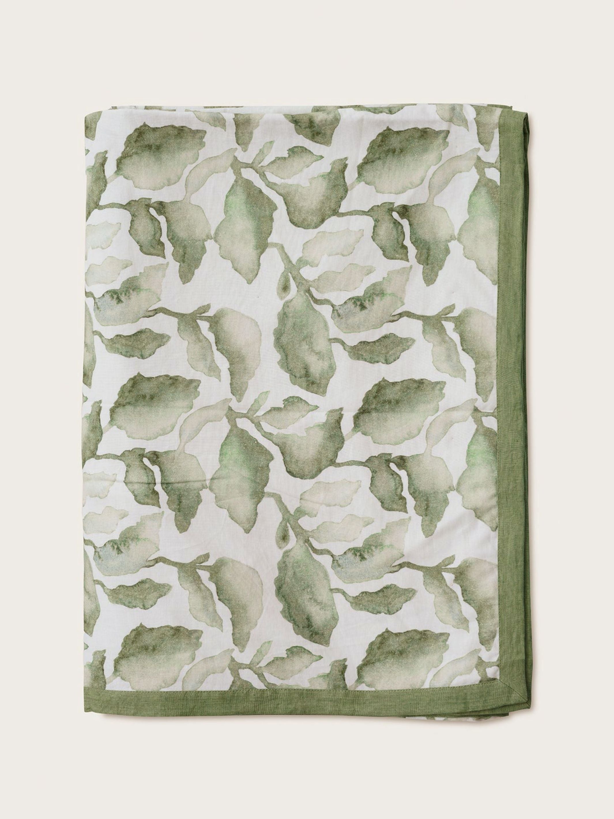 Linen Bedspread - Cascade Green