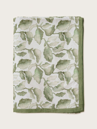 Linen Bedspread - Cascade Green