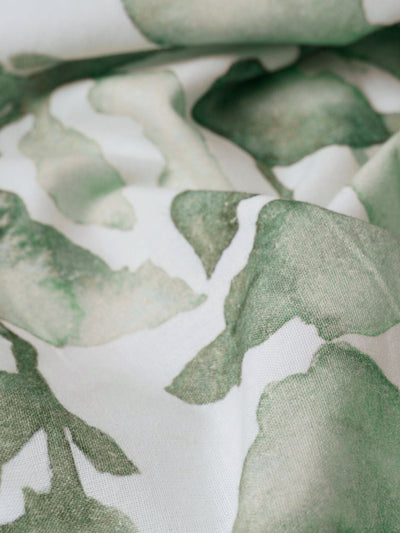 Linen Bedspread - Cascade Green