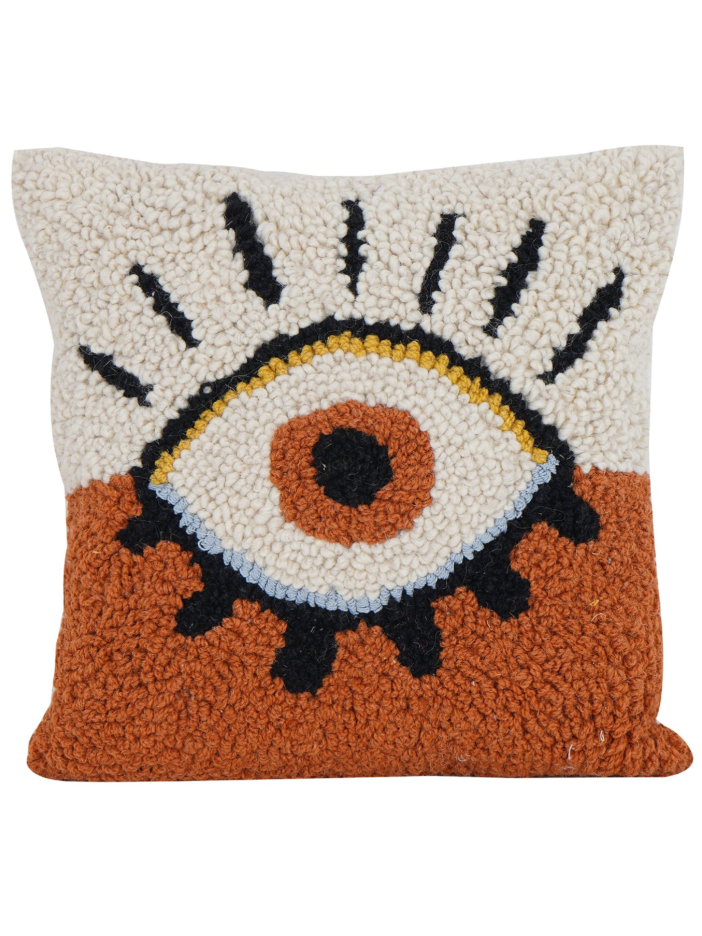 Centred Eye Embroidered Cushion